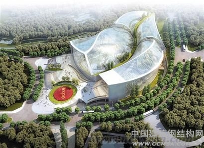 亚洲最大钢结构植物馆主体封顶外形似树叶--中国建筑金属结构协会建筑